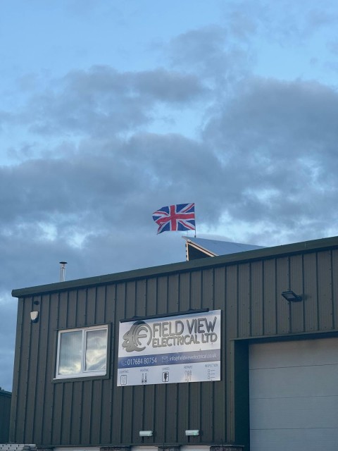Union Jack Flag Flying